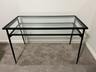 Beautiful Black Glass Table/Desk