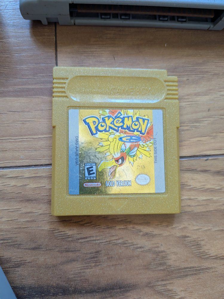 Pokemon Gold Version Game Boy Color Cartridge Nintendo Used