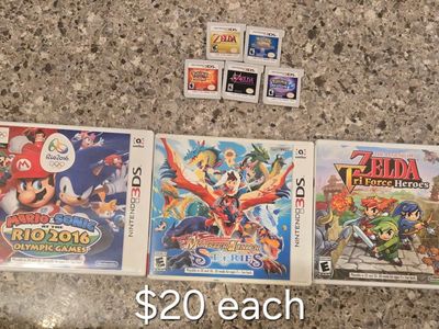Nintendo 3ds games $20 each including PokeMon Moon! trades considered!