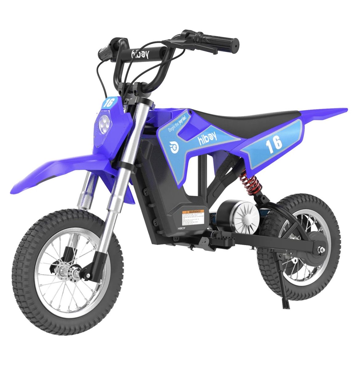 Hiboy DK1 Electric Dirt Bike for Kids 3-10, Blue, Electric Powered Motocross Bicycle