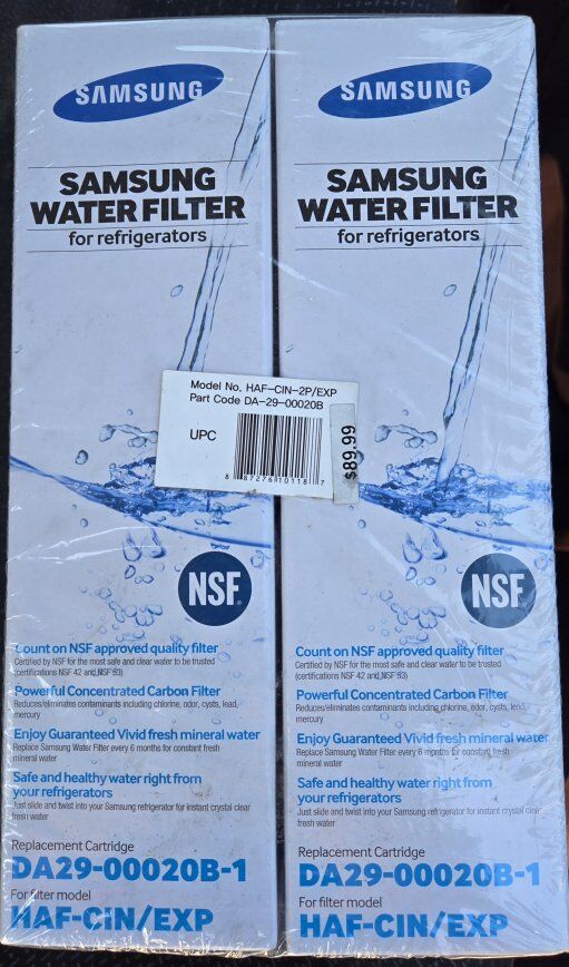 Samsung water filter, model DA29-00020B-1 (1 Pack