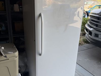 Frigidaire Upright Garage Freezer White 20.2 Cu. Ft Used Frost Free