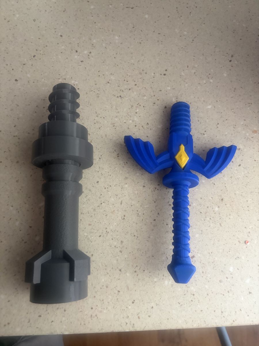 Custom 3D Printed pool noodle sword hilts