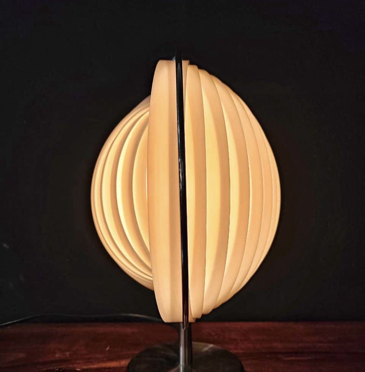 Vintage Moon Table Lamp | Sculptural MCM