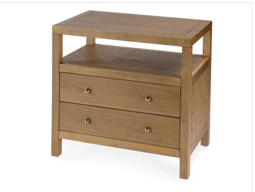 Butler Specialty Company - Nora 21 Wood 2 Drawer Nightstand with Open Shelf (new)