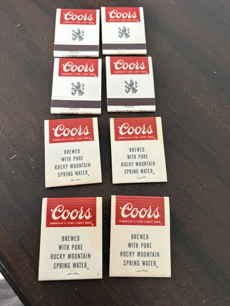 Vintage Coors Match Booklets