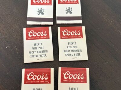 Vintage Coors Match Booklets