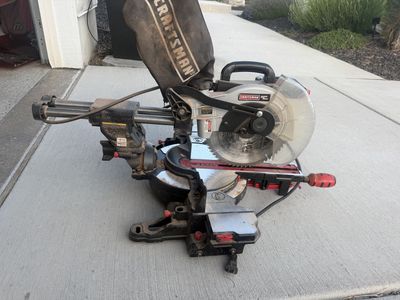 Craftsman 10-inch Sliding Compound Miter Saw with Laser Trac - 15 Amp, 4800 RPM