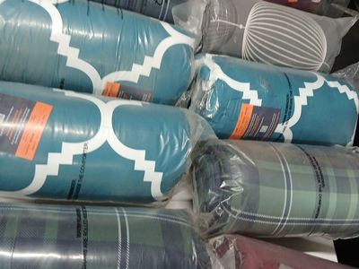 Assorted Comforter Sets - Plaid & Geometric Patterns, Various Sizes