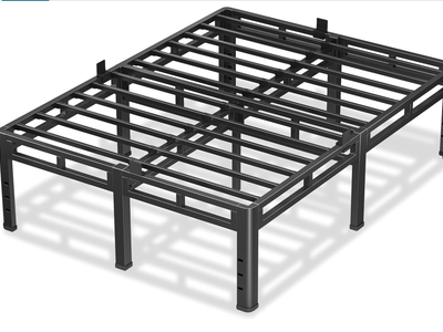 New in Box Full Size Metal Platform Bed Frame, 24 Inch Dual-Layer Heavy Duty Base | 2-in-1 Base, 4000LBS Load Capacity,