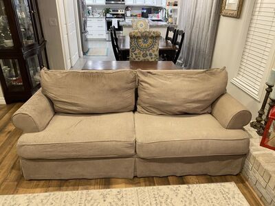 Couch, Loveseat, And Oversized Armchair W/ Ottoman