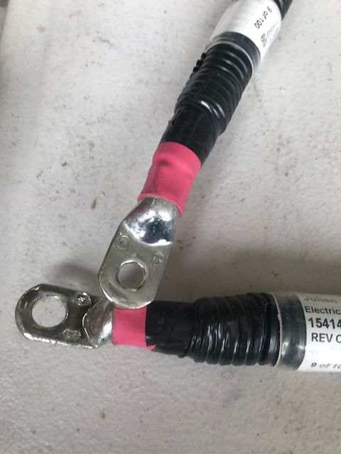 car Battery cable 4/0 positive leads as shown 74" long
