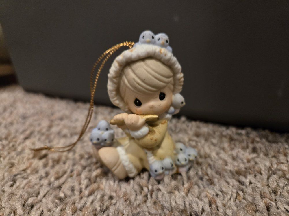 Precious Moments Porcelain Ornament Piping In Perfect Harmony #456098 Enesco Box