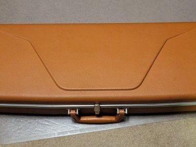 Vintage Brown Hard Shell Rifle and Shotgun Gun Case with Foam Padding