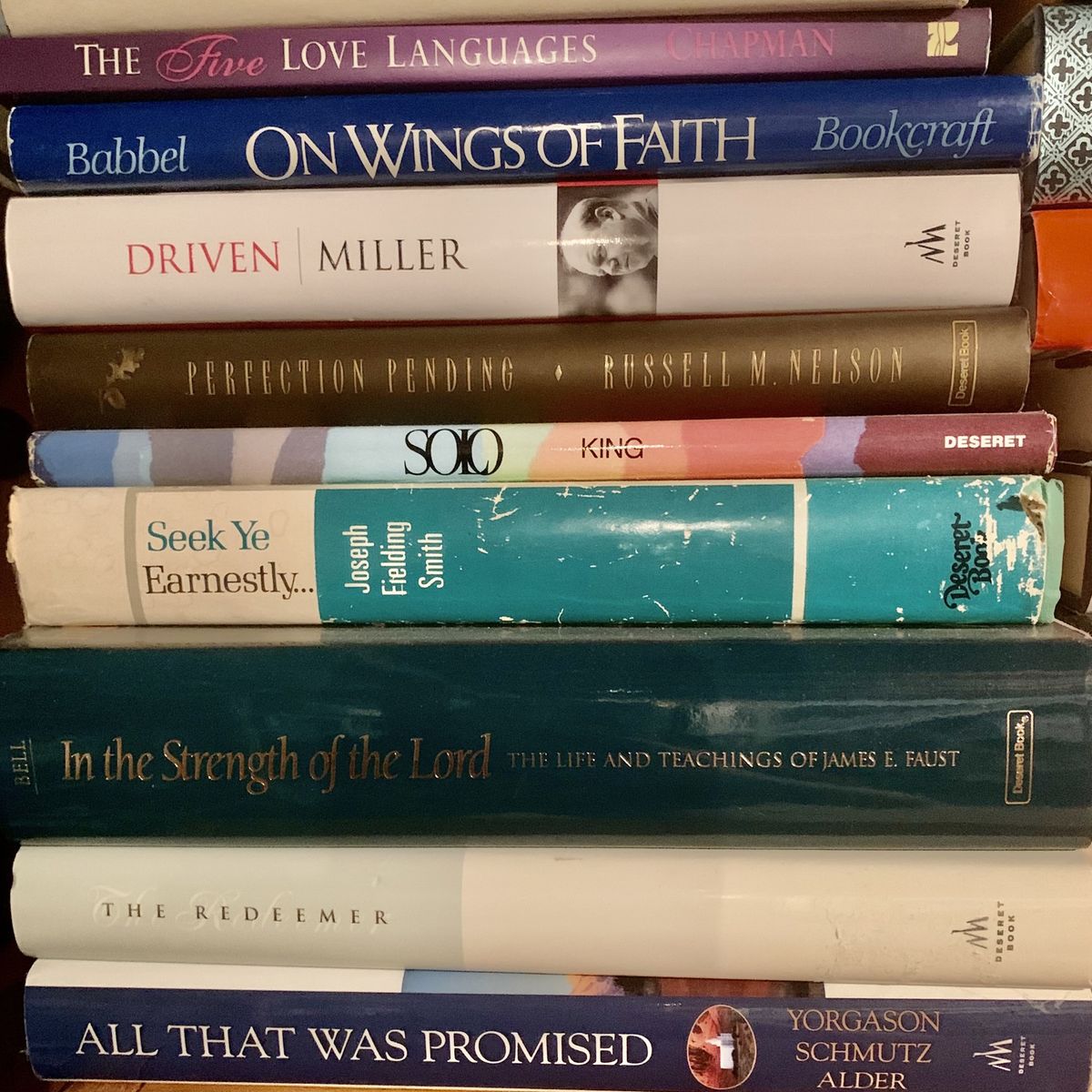 Assorted LDS Church related hardcover books 5$ each