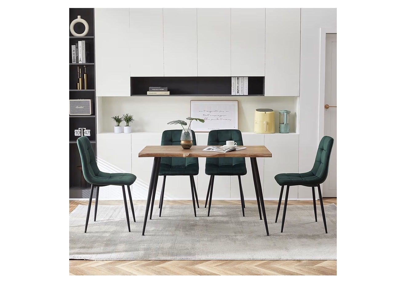 Dining table and chairs