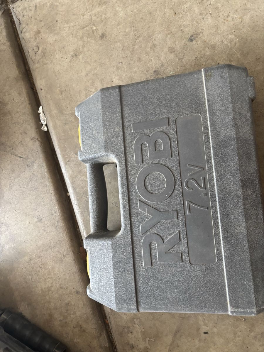 Ryobi 7.2V Cordless Drill Driver Kit with Charger & Case - Untested Power Tool