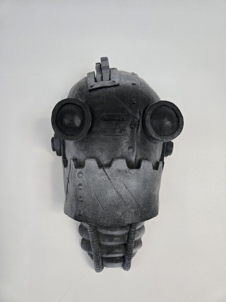 Steampunk Industrial Robot Head Wall Art Sculpture by Impossible Winterbourne
