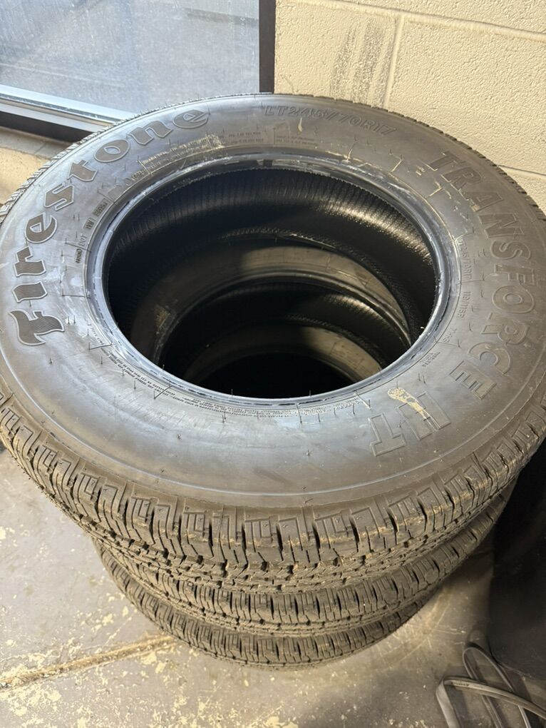$550.00-OBO New 245/70/17 Firestone Transforce