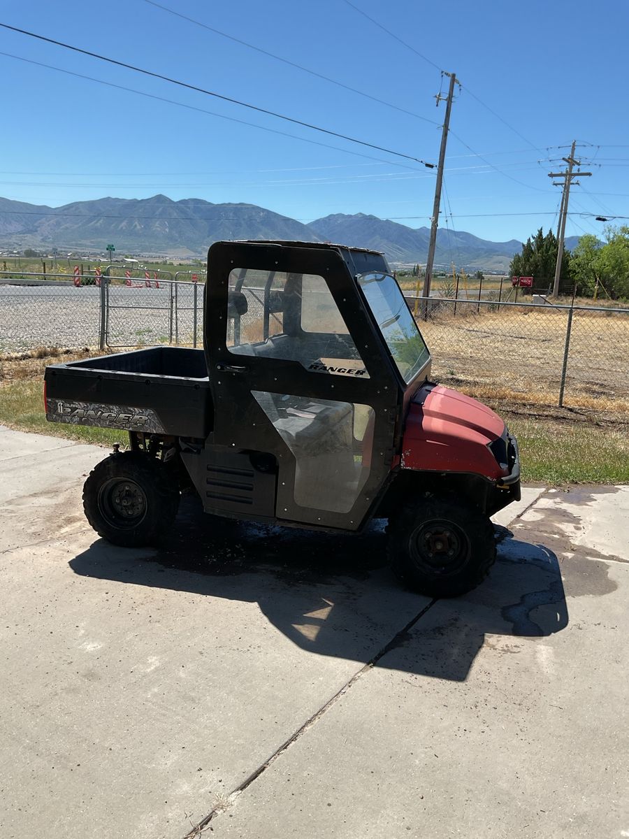 Polaris Ranger UTV Used 4x4 Utility Vehicle Side-by-Side with Enclosed Cab (5583 hours)