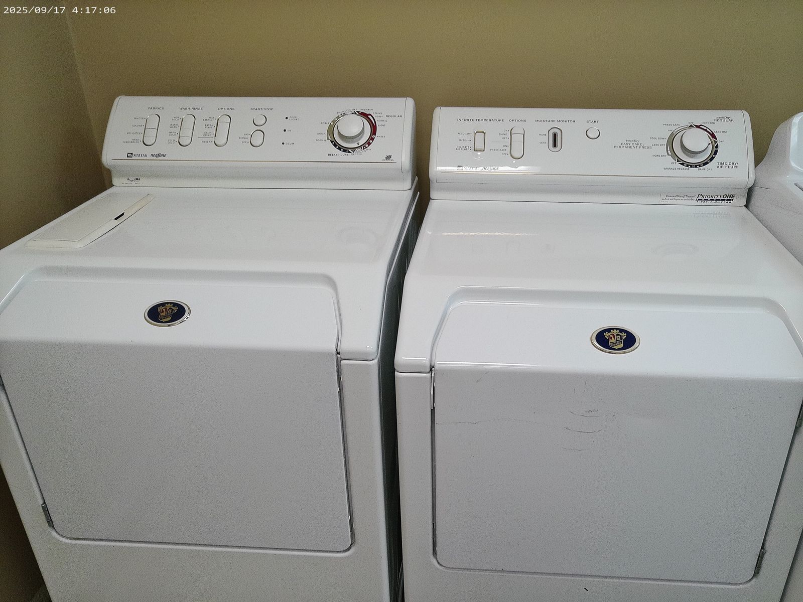 Maytag Neptune Front Load Washer and Dryer~Real Quiet~90 Day Guarantee