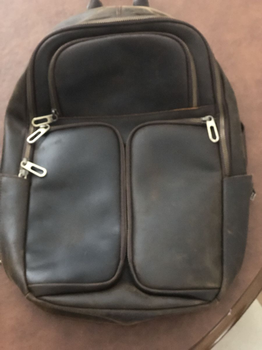 Full Grain Leather Backpack Brown 16 Laptop Sling Bag