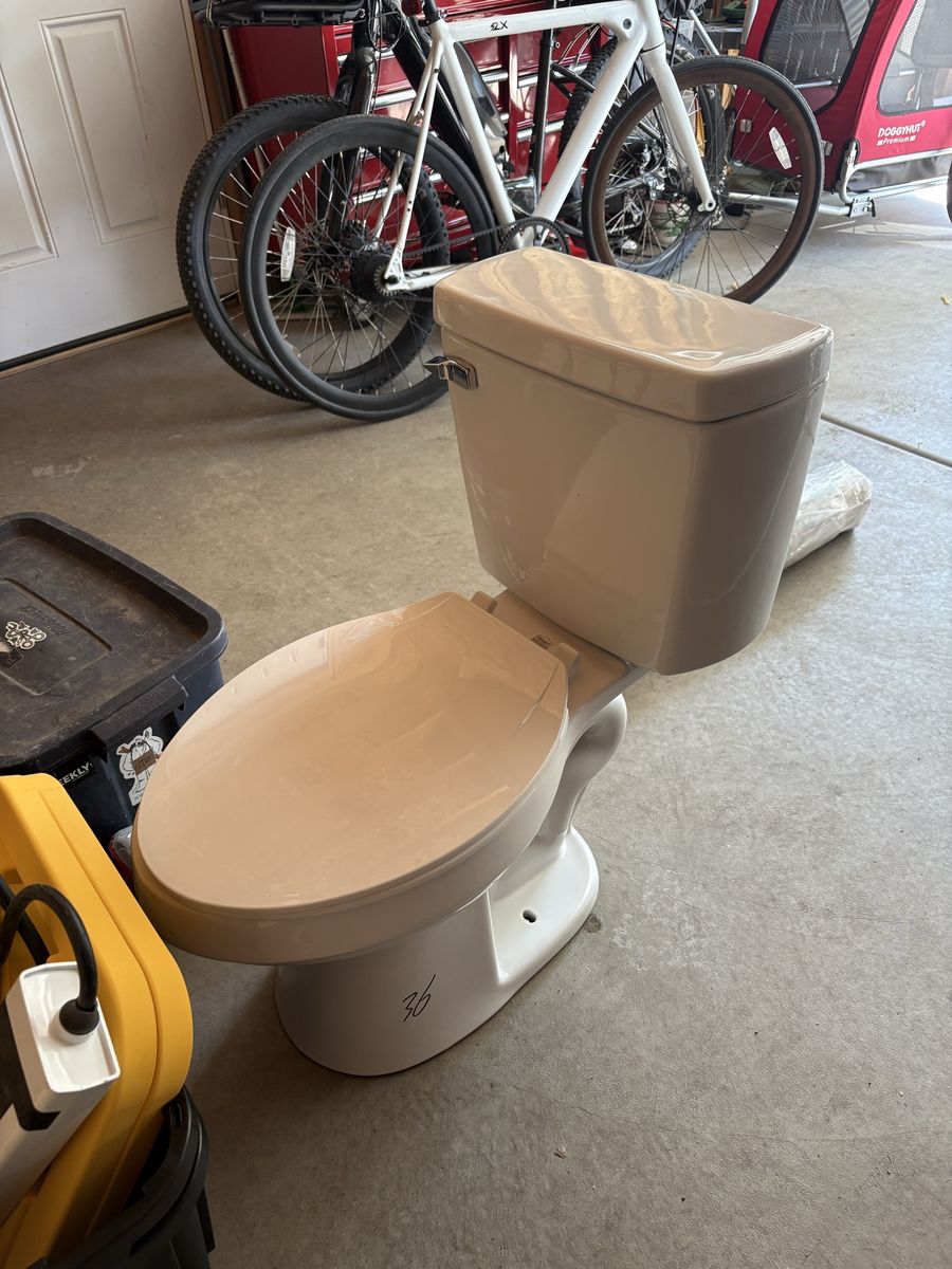 ProjectSource 12" Rough-in Elongated Bowl Toilet - White