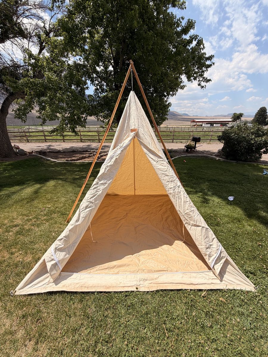 Colorado Tent Canvas Tipi Wall Tent - Lightly Used, Durable Outdoor Shelter