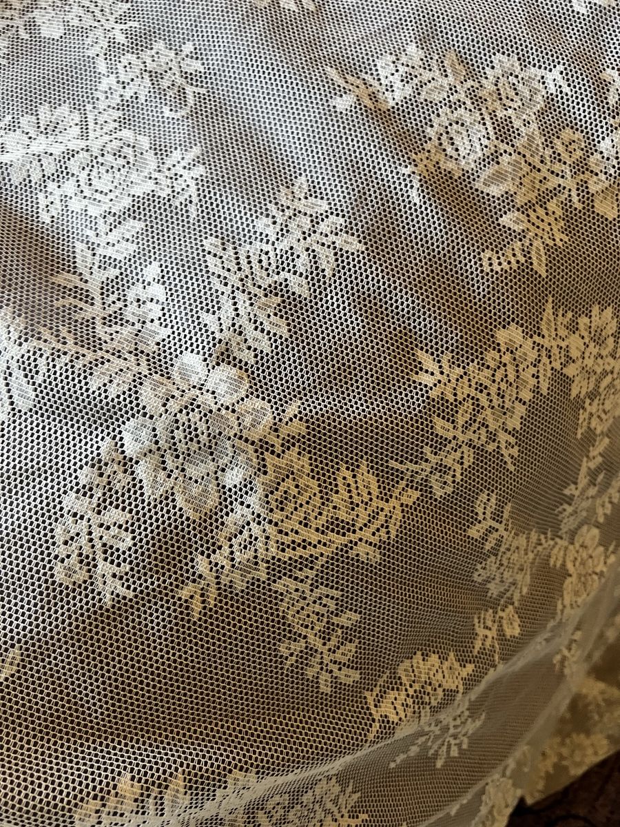 Set of lace style curtains
