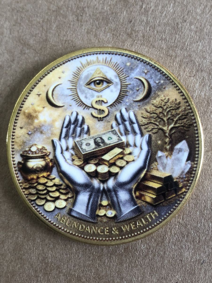 Good Luck and Fortune Metal Coin