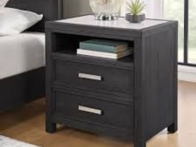 Bellevue 2-drawer Nightstand with Quartz Top 1812505 #107096