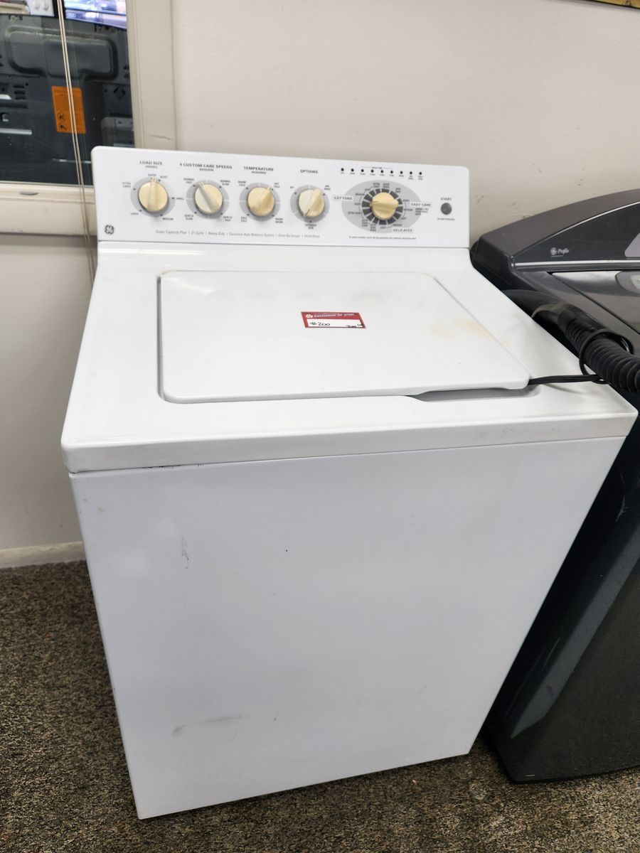 GE White Top Load Washing Machine