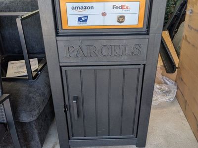 Large Outdoor Parcel Drop Box Weatherproof Package Delivery Storage Bin
