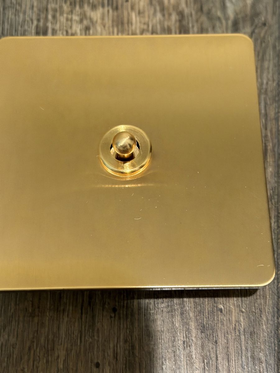 7 New Gold Decorative Wall Light Switches - $60 for all 7 (or $15 each)