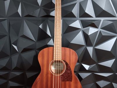 Ibanez PCBE12MH Open Pore Natural Acoustic/Electric Bass (It has some scratches on the front, but this does not affect its funct