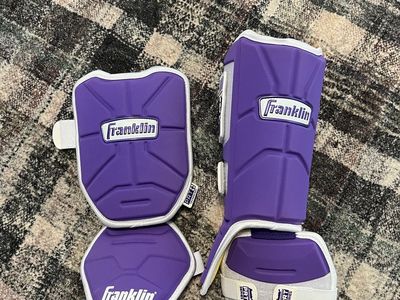 Franklin Sports PRT Series Purple Baseball elbow guard and leg guard