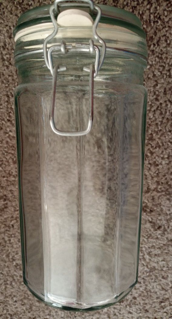 Glass Storage Jar With Clip Lid $6