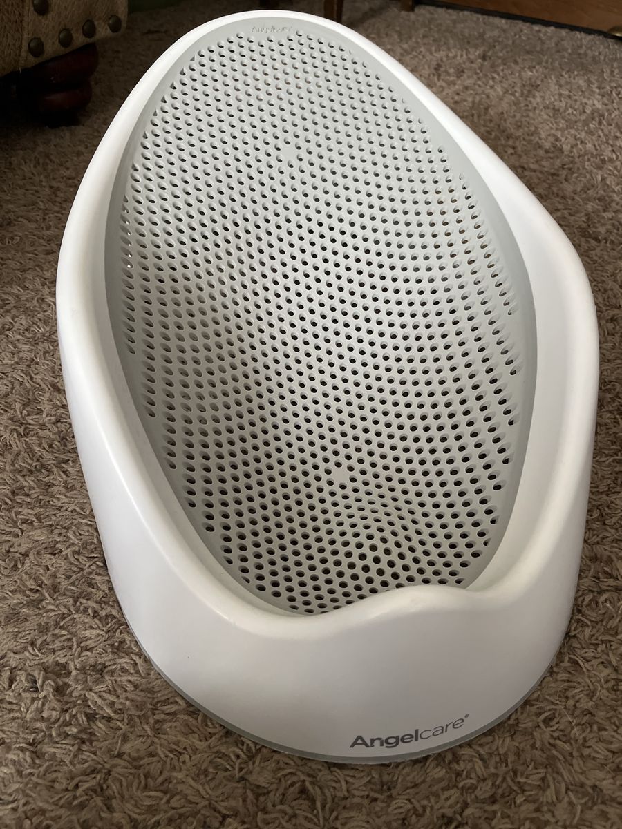 Angelcare Baby Bath Support Seat White & Grey