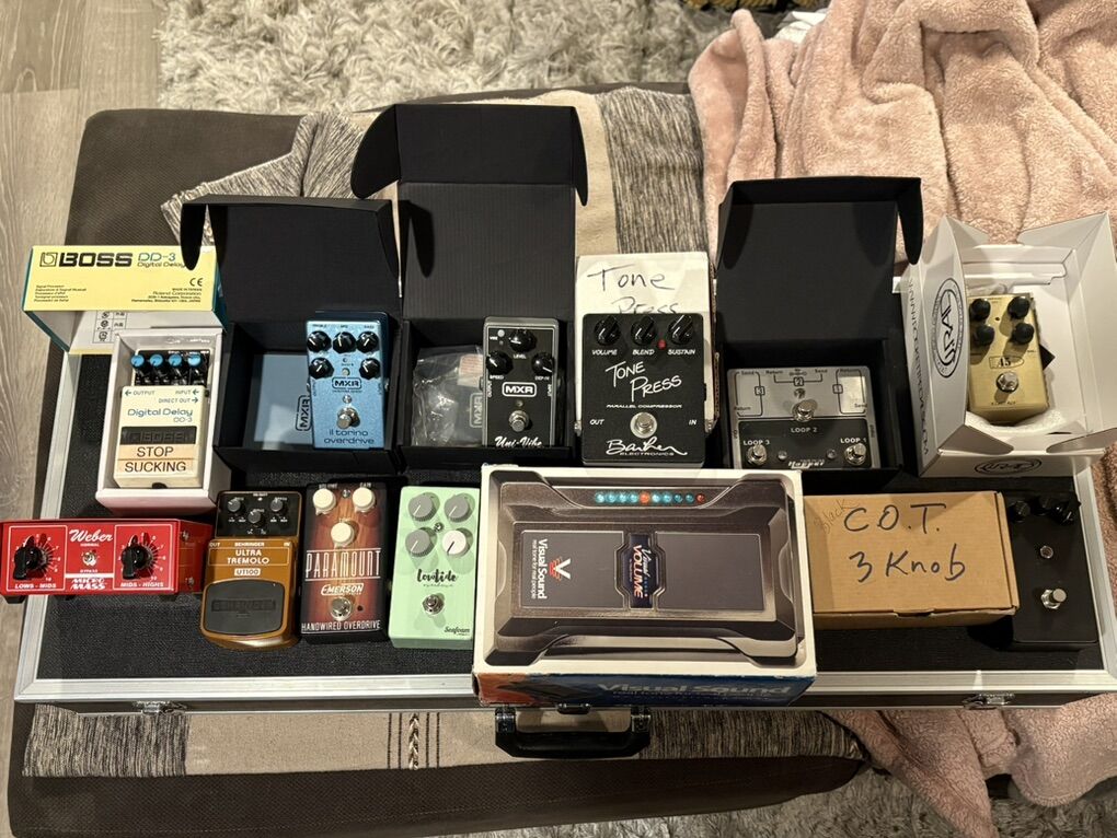Effects Pedals + Amp Attenuator