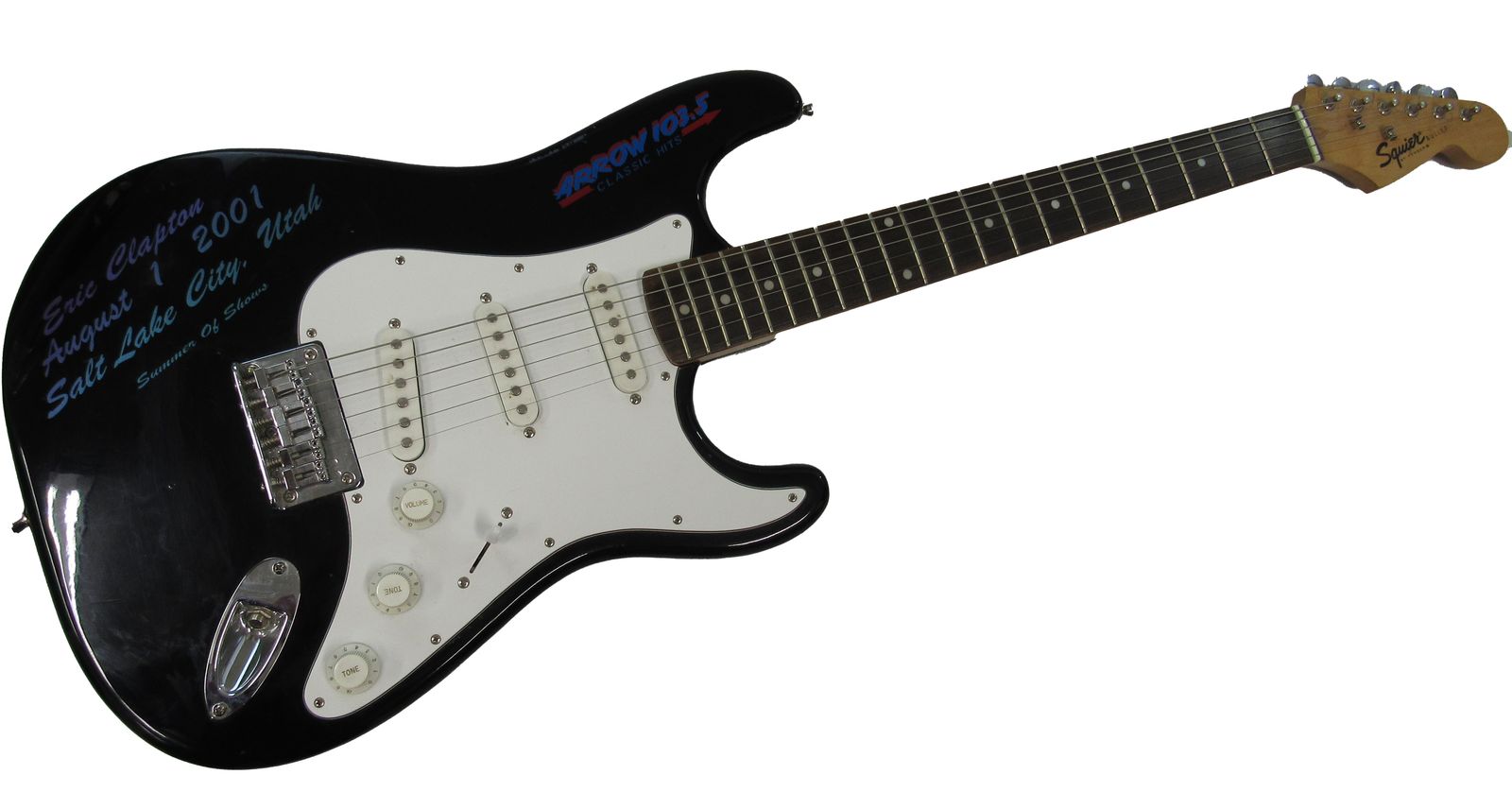 Eric Clapton August 1, 2001 SLC Utah Summer of Shows Squire Fender Bullet Guitar