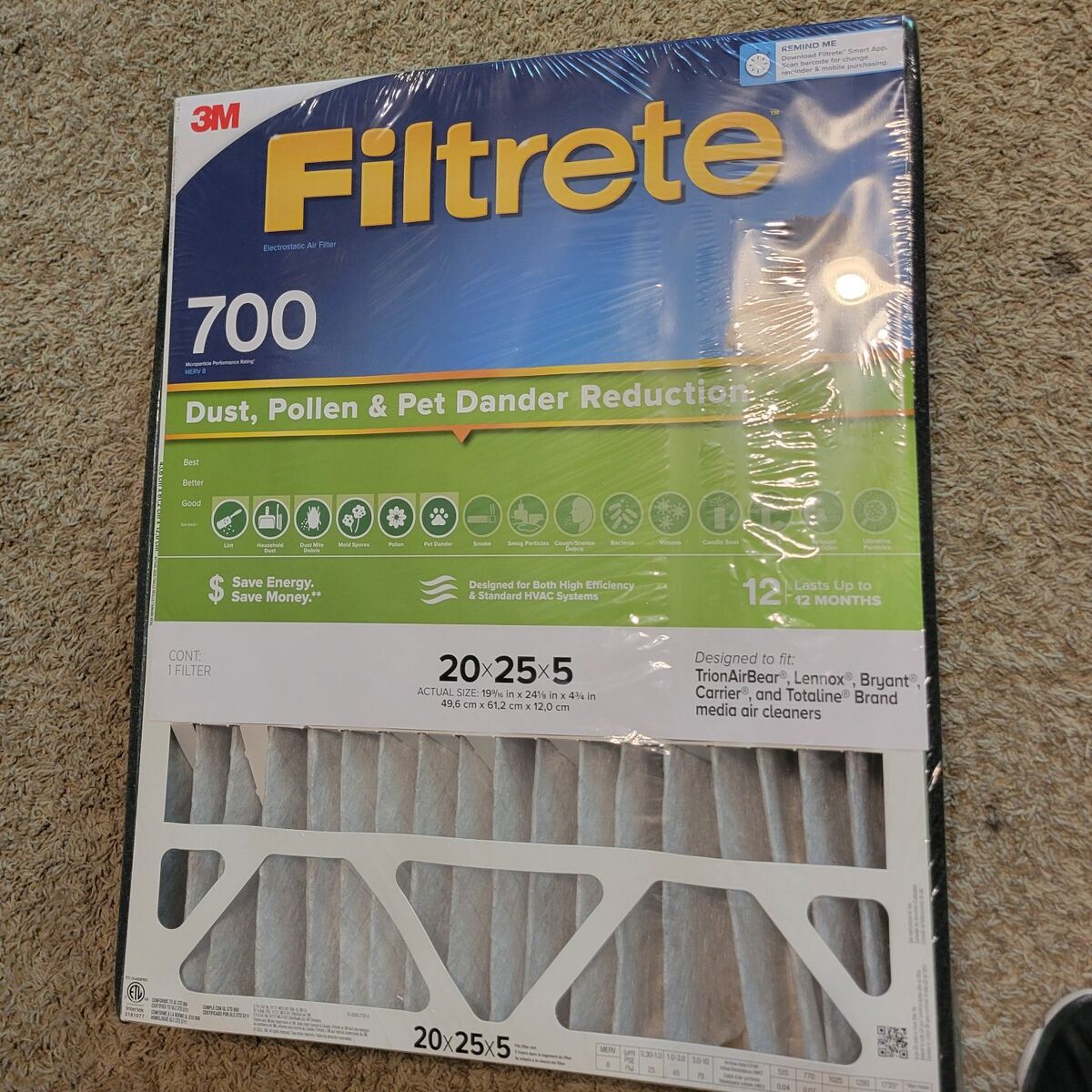 20x25x5 Furnace Air Filter AC