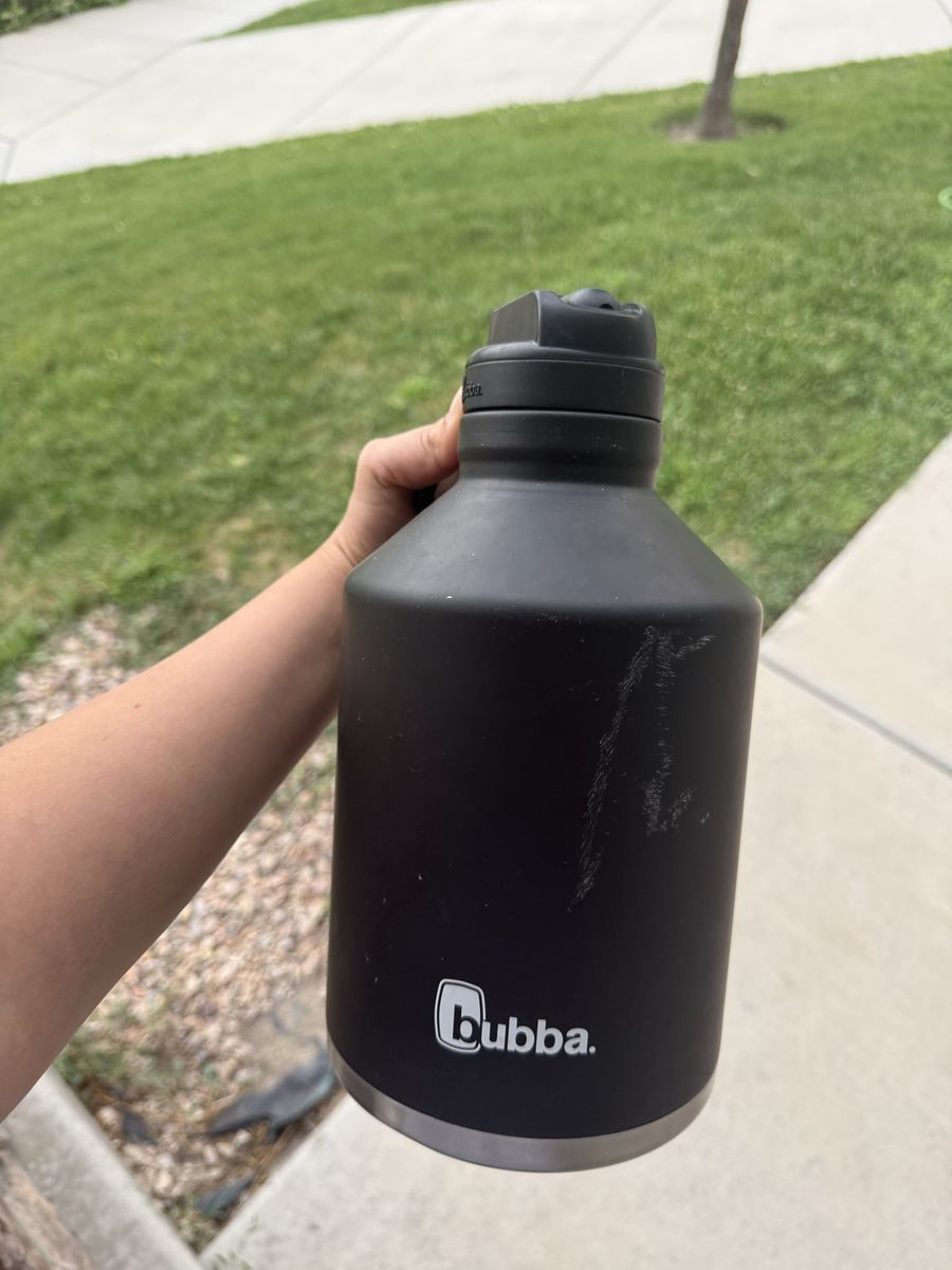 Bubba 64oz Insulated Water Bottle Black Matte Stainless Steel Thermal Mug Jug