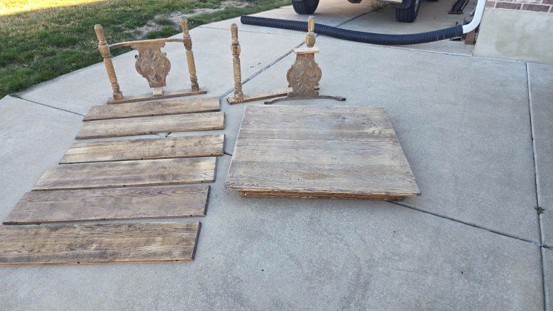 antique oak dining table