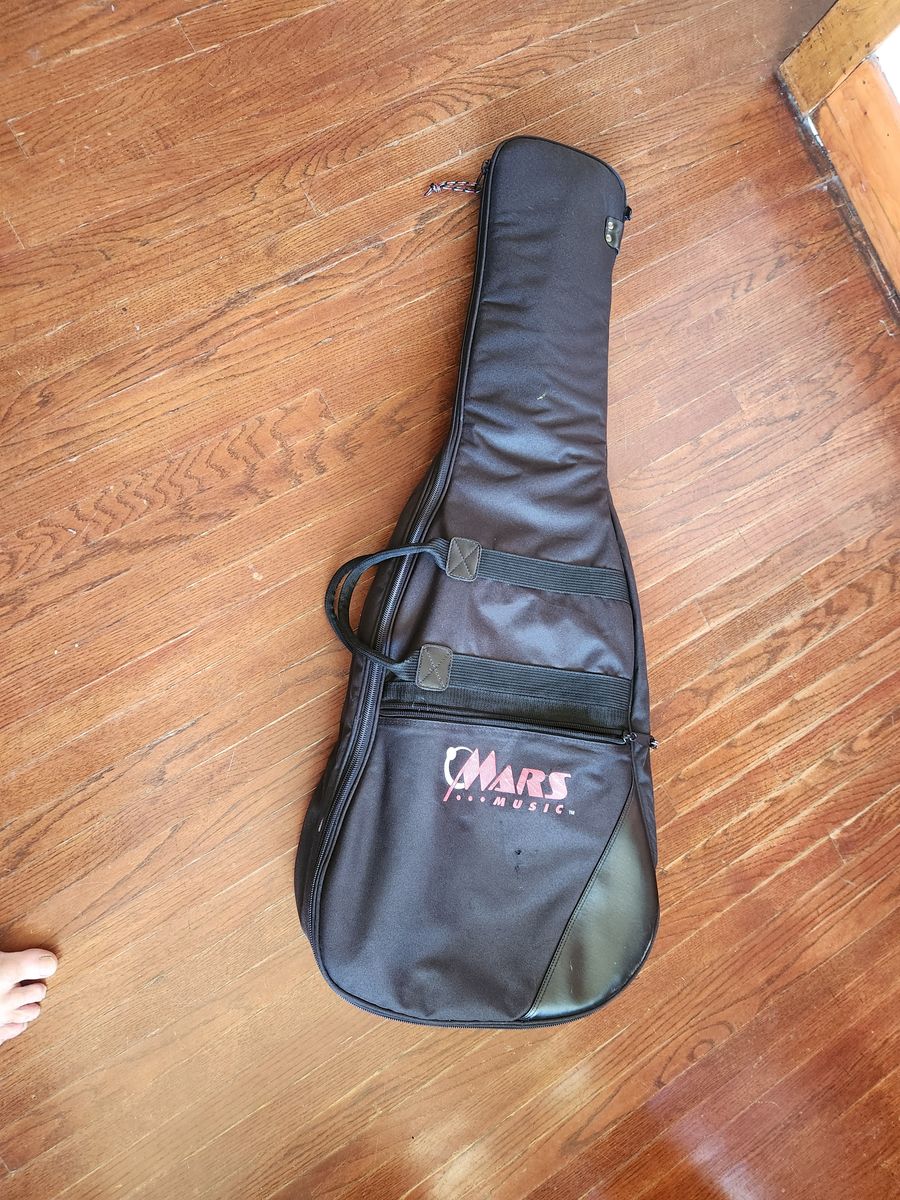 Mars Music Soft Guitar Bag. Very nice canvas.  Has a pockets and shoulder strap and carrying straps.