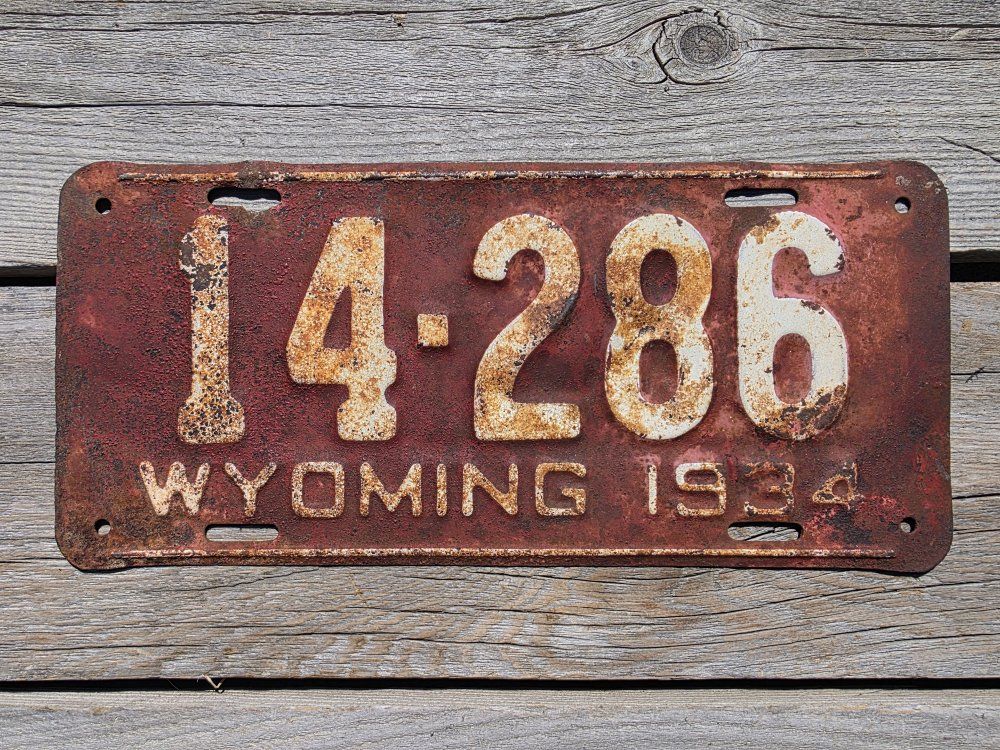 Wyoming License Plates