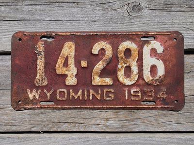 Wyoming License Plates