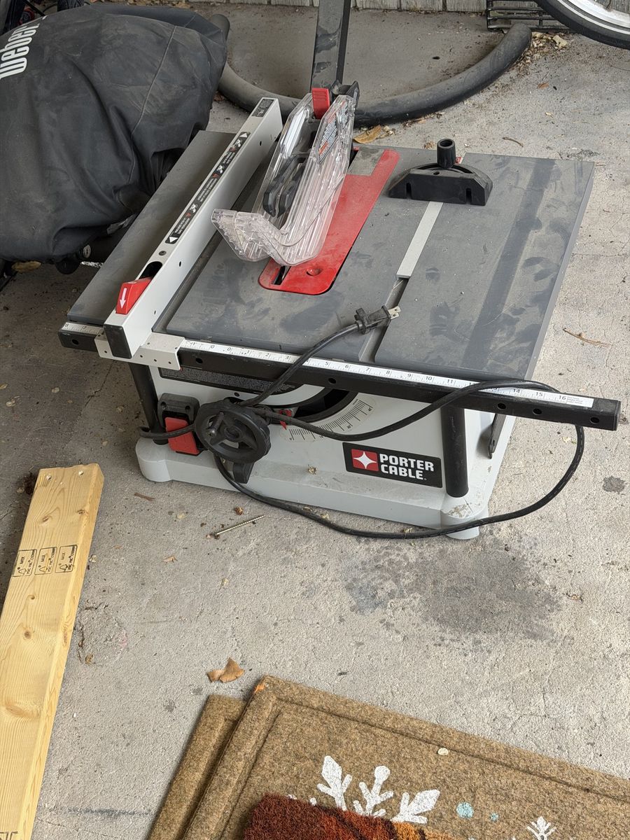 Porter cable 10’ table saw