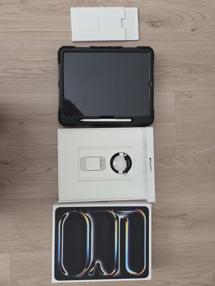 Mint condition 13' iPad Pro M4 256GB w/ new Pencil Pro & case