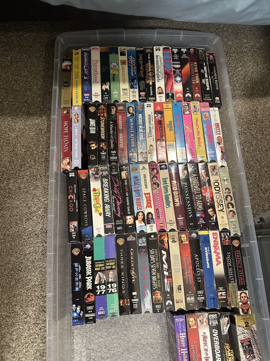 Assorted VHS Tapes Movies Various Genres