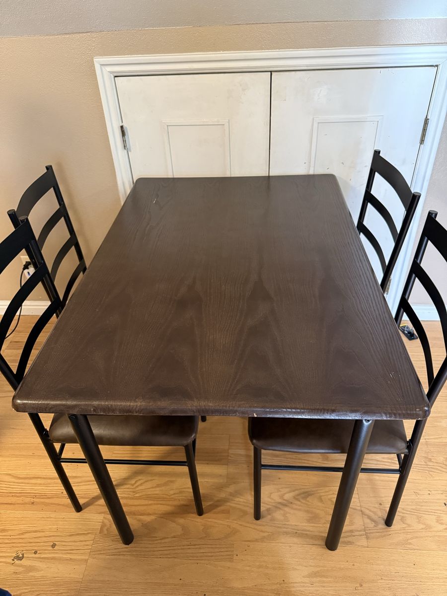 Table and 4 chairs